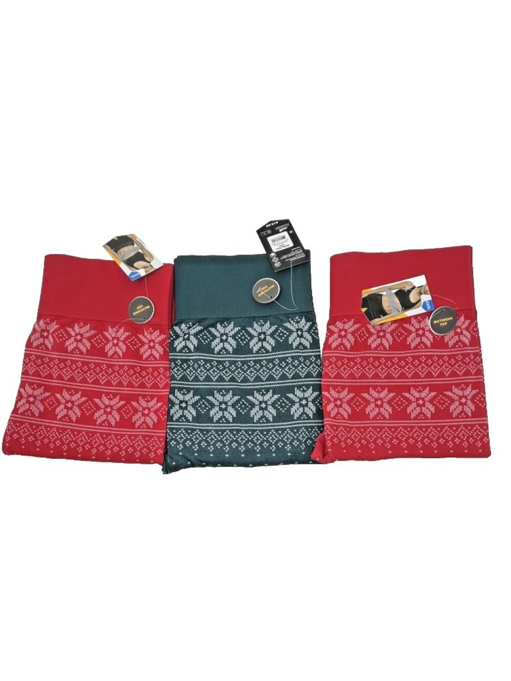 Avia Seamless Leggings  Christmas Pattern, Size 22/3X  Lot 3 NWT
